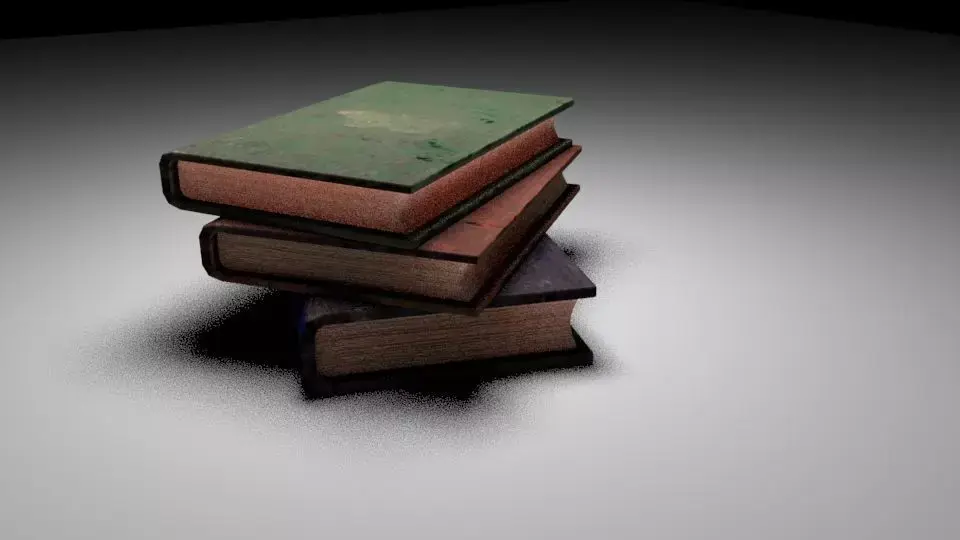 pile of books Free 3D model