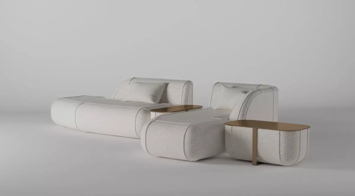 RAFT modular sofa Free 3D model