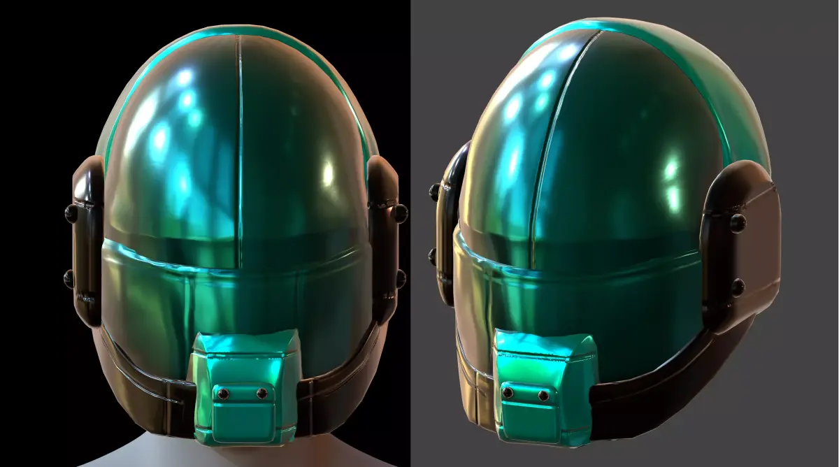Gas mask helmet 3d model scifi Low-poly  Low-poly 3D model 572