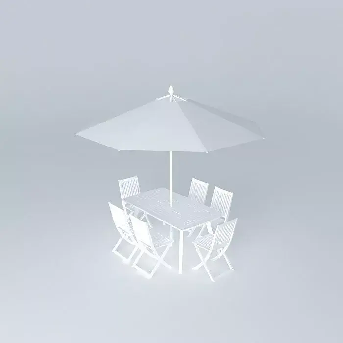 garden table Free 3D model purchase