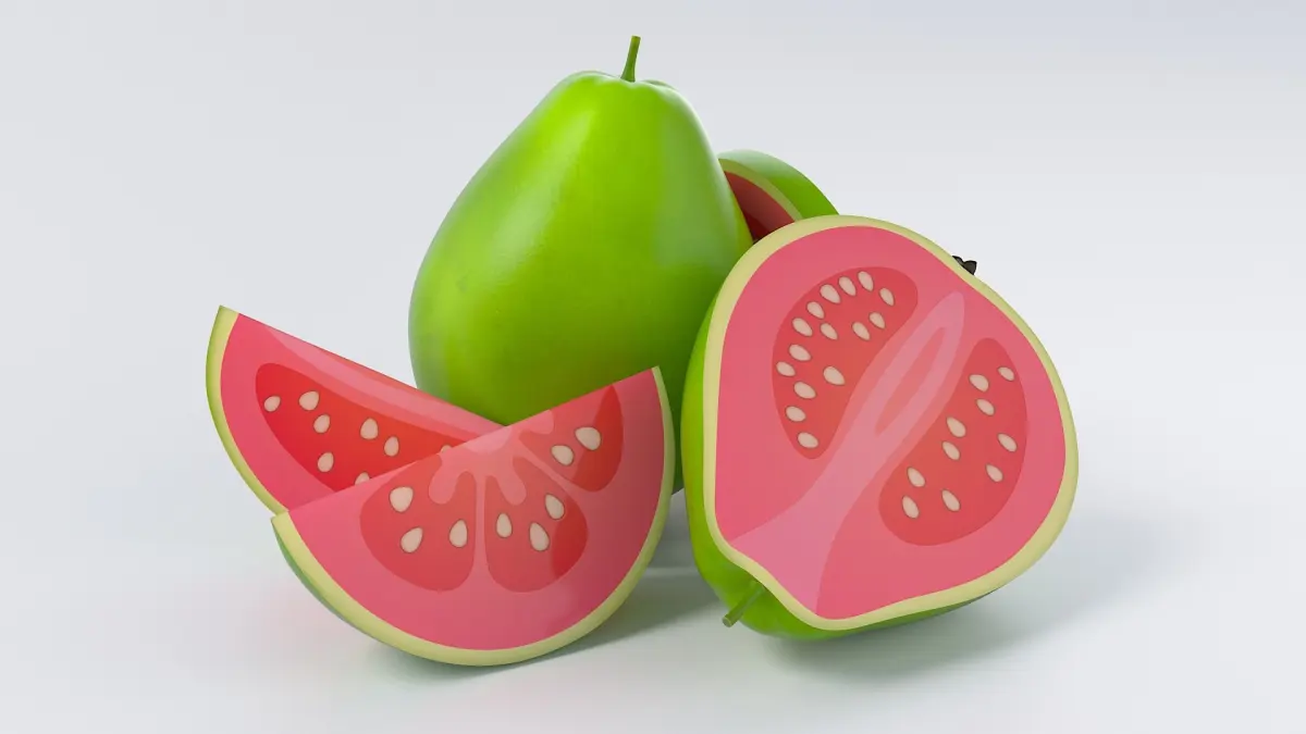 Cartoon Guava 3D model