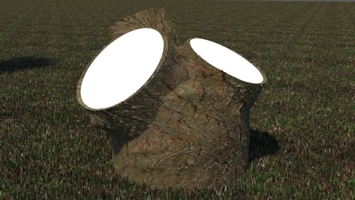garden lighting 3D model 2