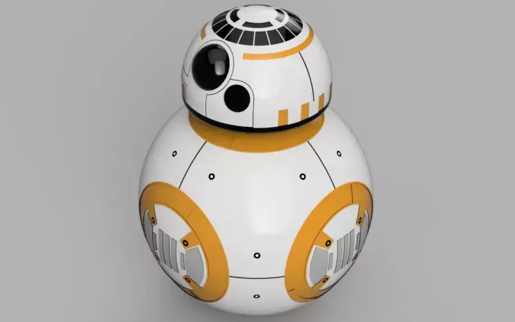 High-Quality BB-8 Astromech Droid 3D Model 3D print model