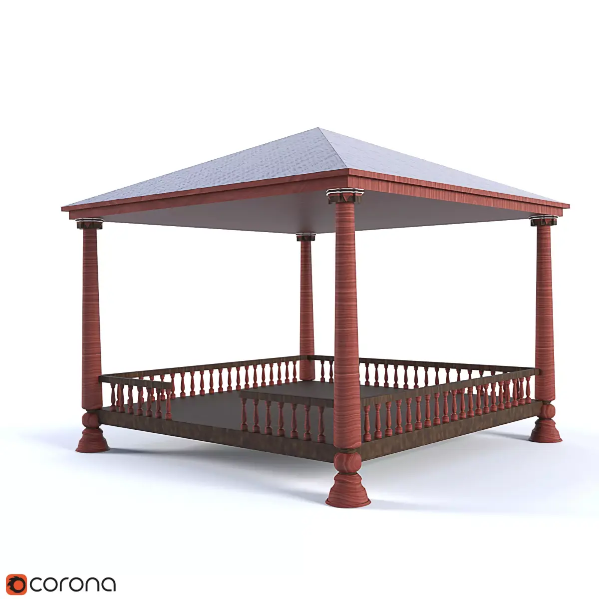 Uzbek tapchan 3D model