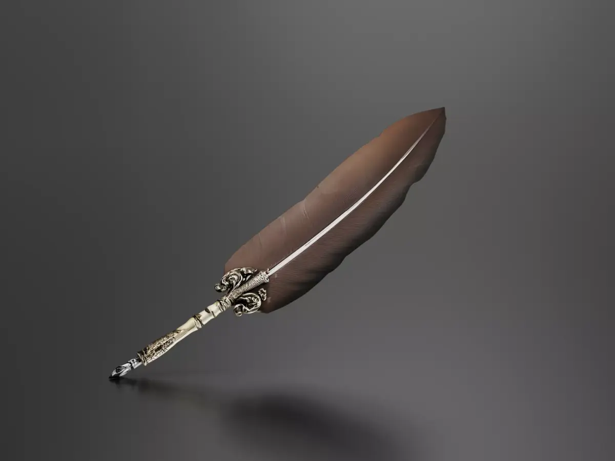 Feather Pen 3D print model