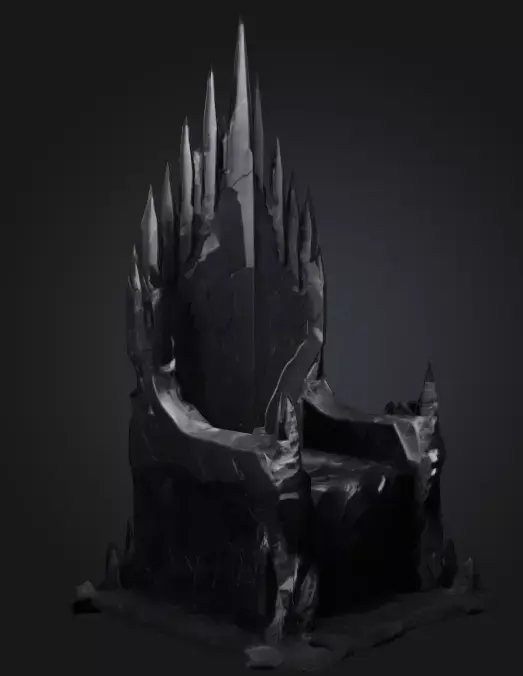 The Shadowspire Seat Free low-poly 3D model