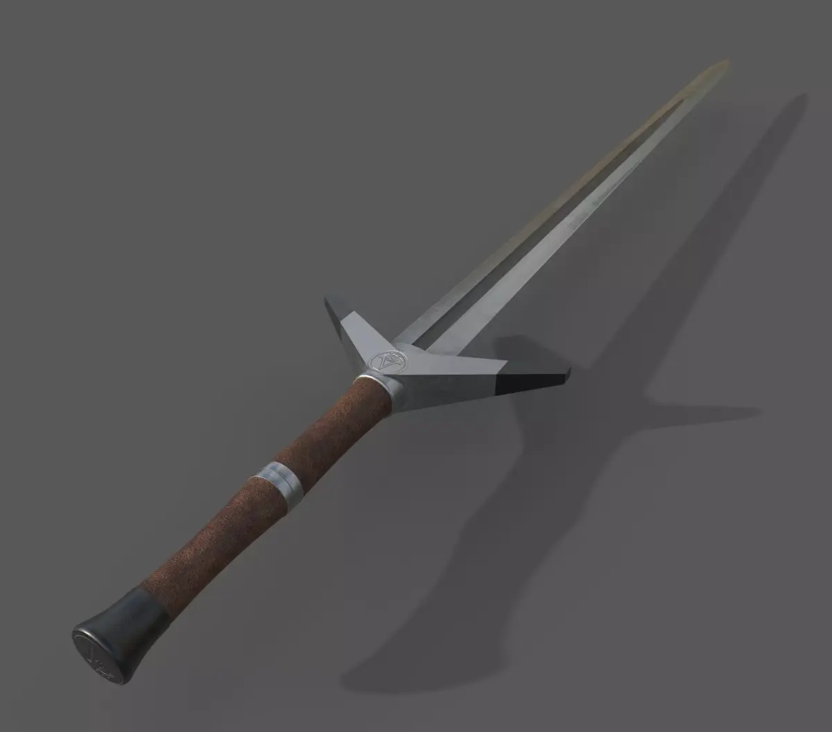 Two-handed sword 3D model purchase