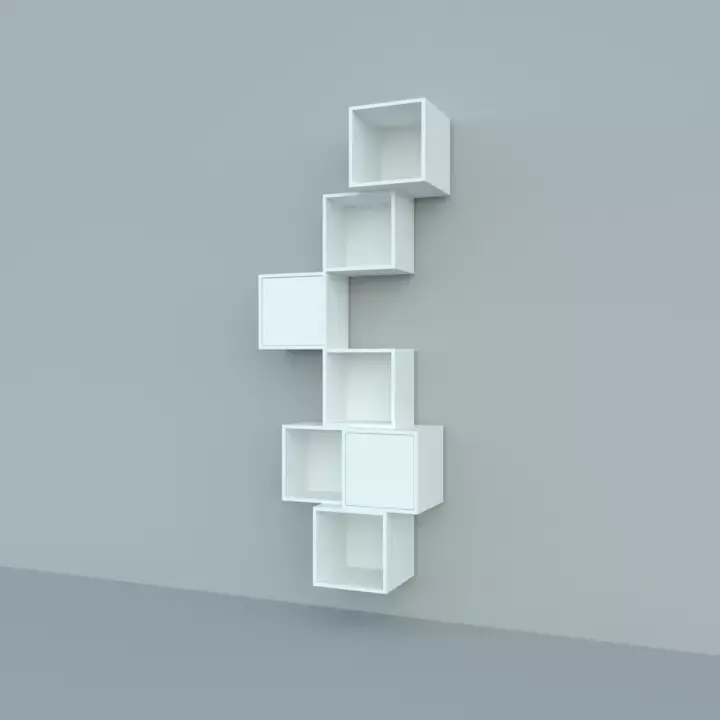 Wall-mounted cabinet combination Free 3D model