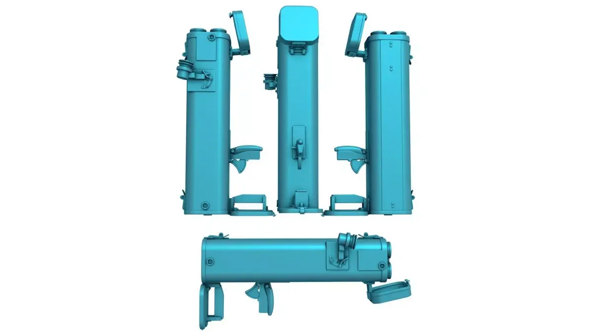 M202  Flash Grenade Rocket Launcher 3D print model