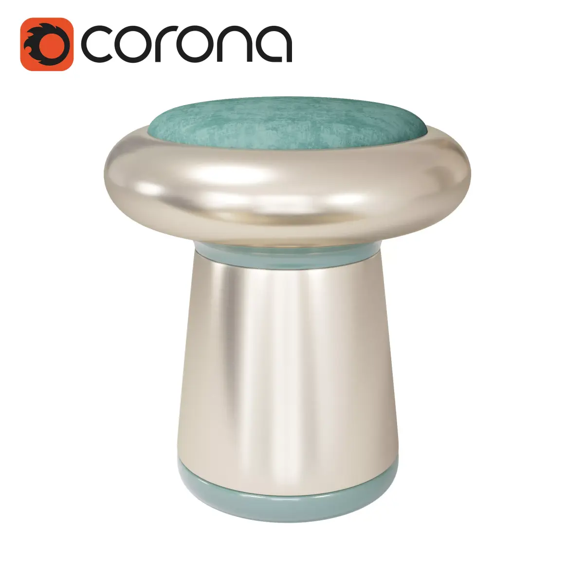 PORCINI Stool 3D model