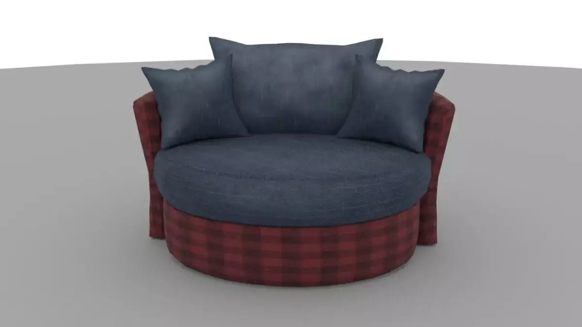 Old Sofa Free low-poly 3D model
