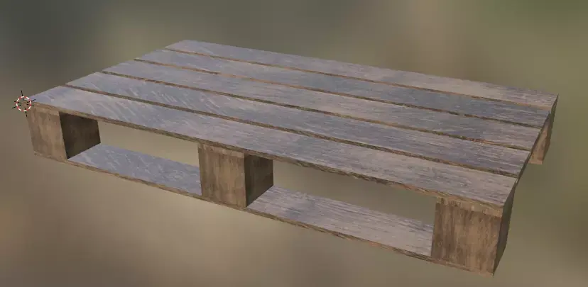Wooden Palet Free low-poly 3D model