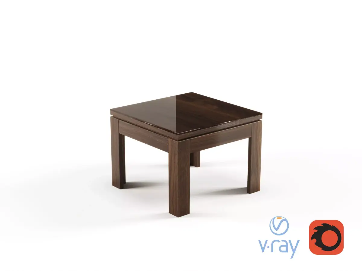 Modern Office Side Coffee Table 2 For Director Free 3D model