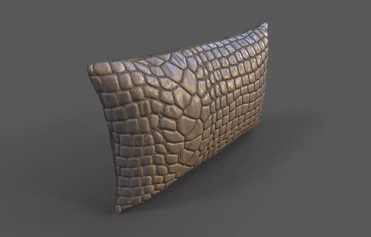 Cushion furniture Low-poly 3D model