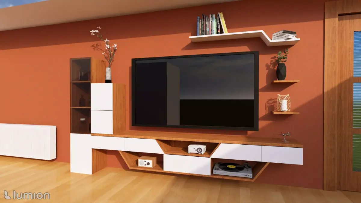 Tv Unit 3D model 6