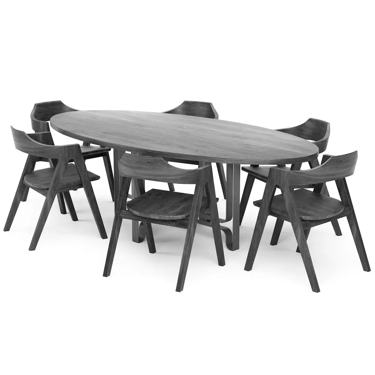 Dining set 36 Free 3D model