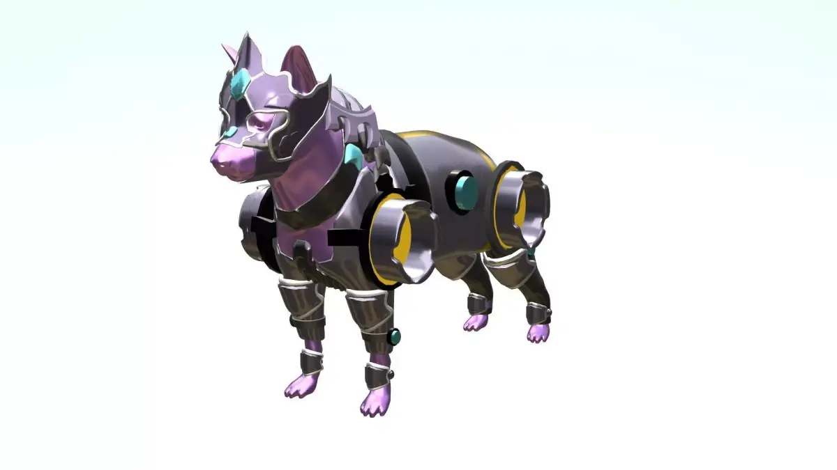 Dog Sci-fi Armor 3D model purchase