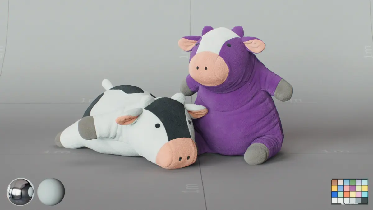 Plush Cow 3D model