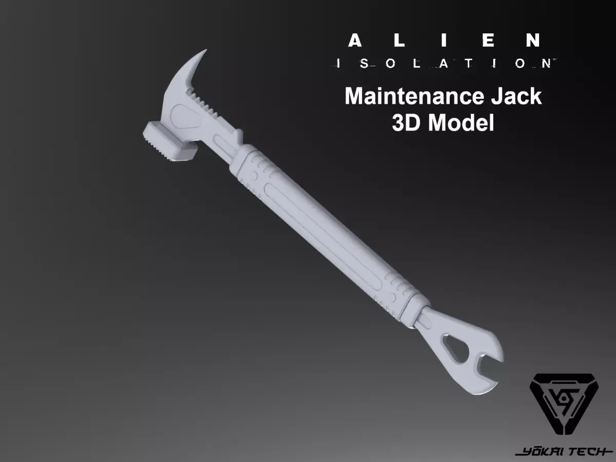 Alien Isolation Maintenance Jack Wrench for Cosplay 3D print model
