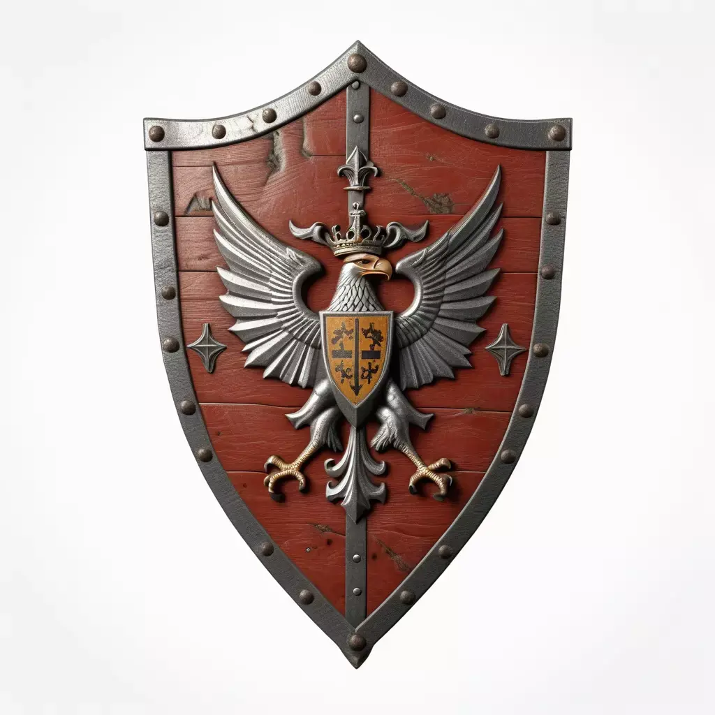 Damaged Medieval Kite Shield 3D model purchase