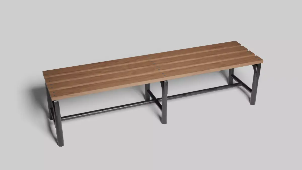 Garden Chair Low-poly 3D model get