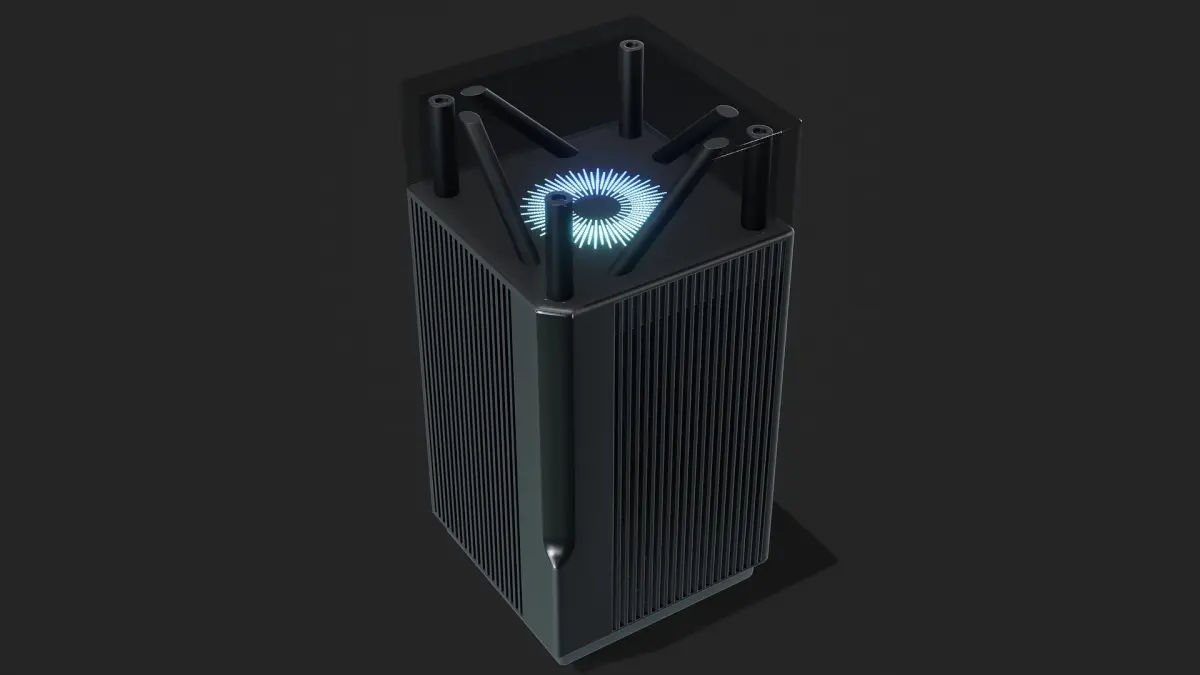 Futuristic Powerful WiFi Router 3D model