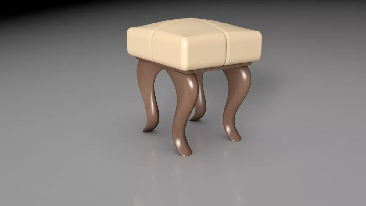padded stool Free 3D model purchase
