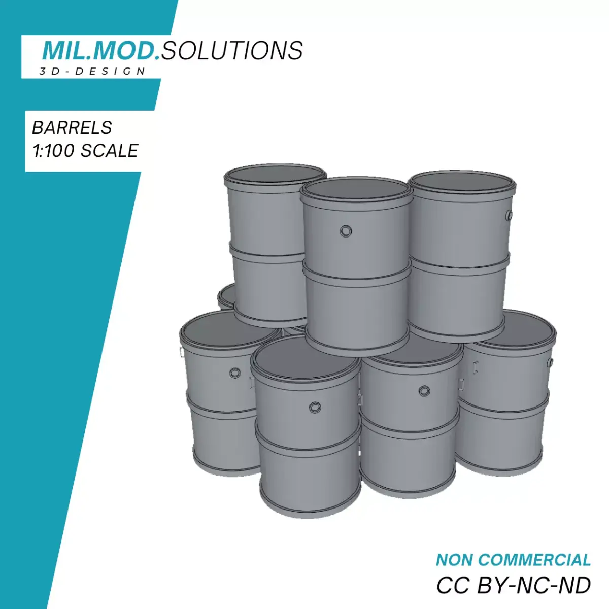 Barrels 3D print model purchase