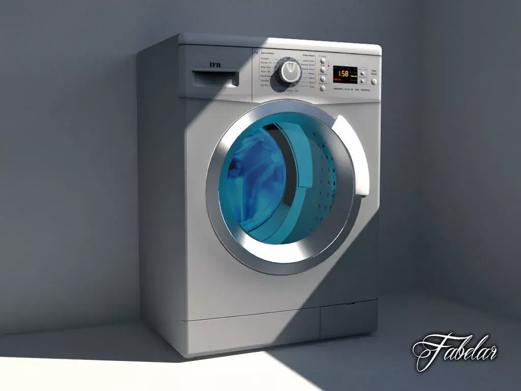 Washing machine 03 Free low-poly 3D model