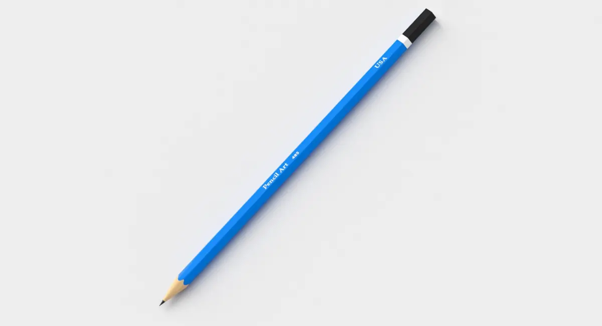 Pencil 02 3D Model