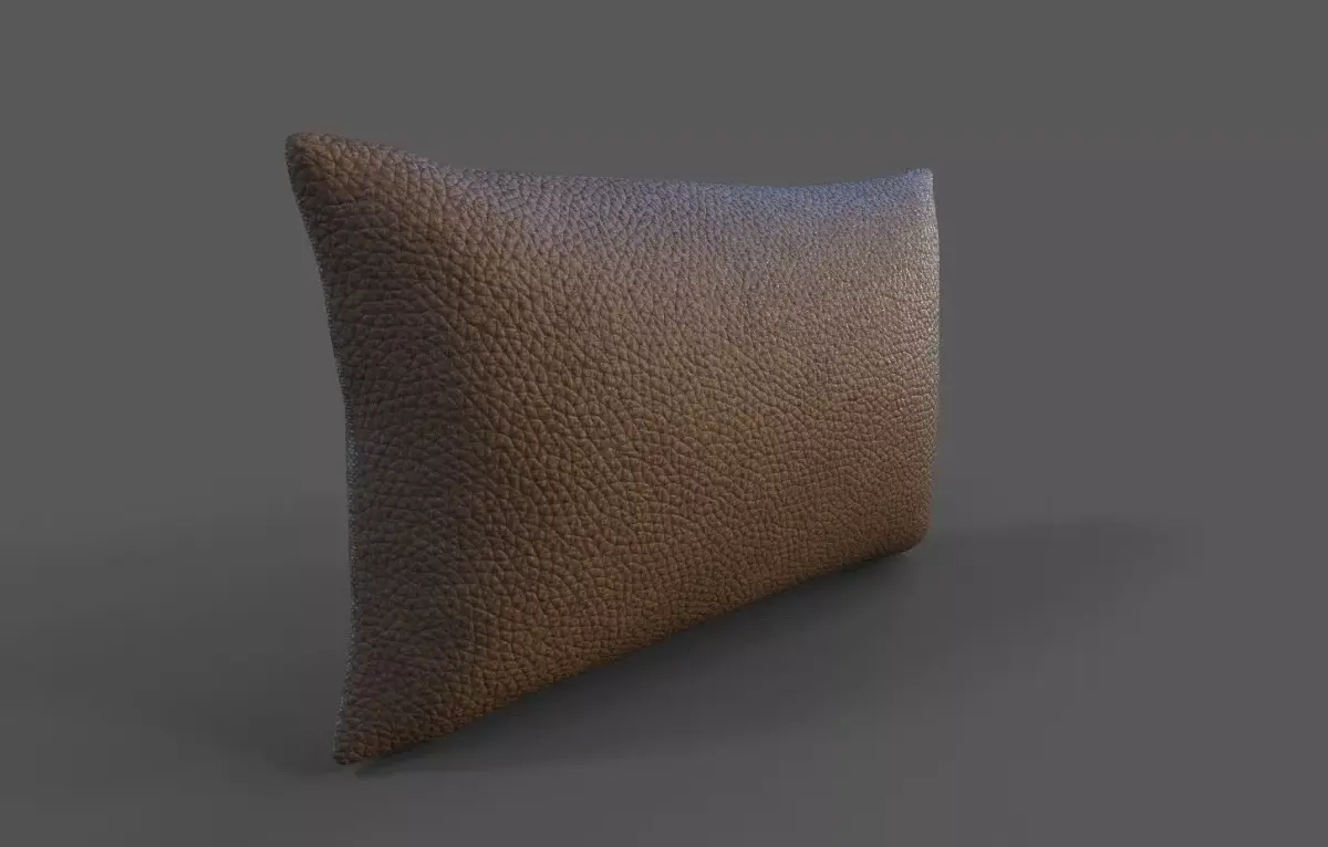 Cushion furniture Low-poly 3D model 6