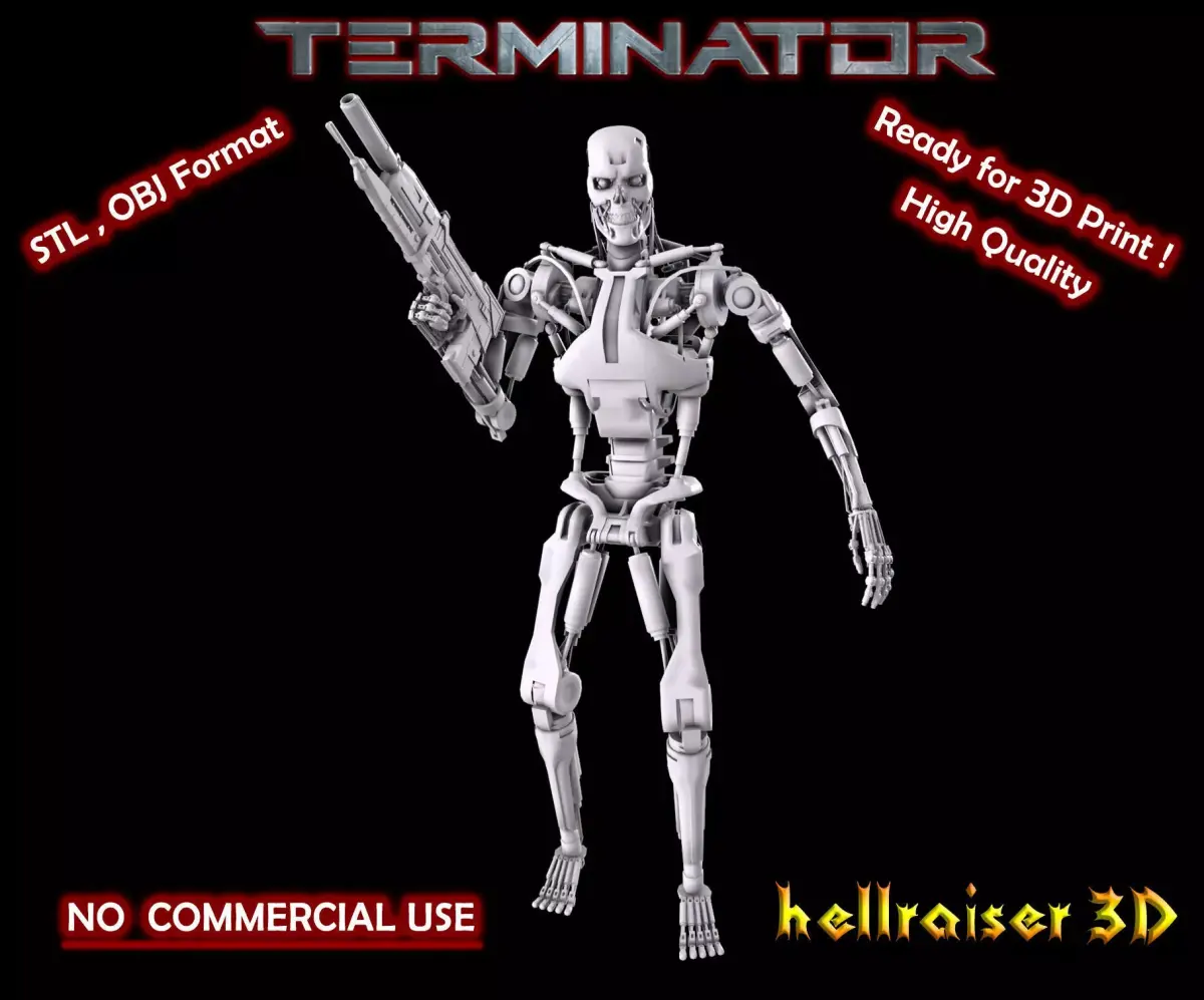 Terminator T-800 Endoskeleton Pose 1 3D print model purchase