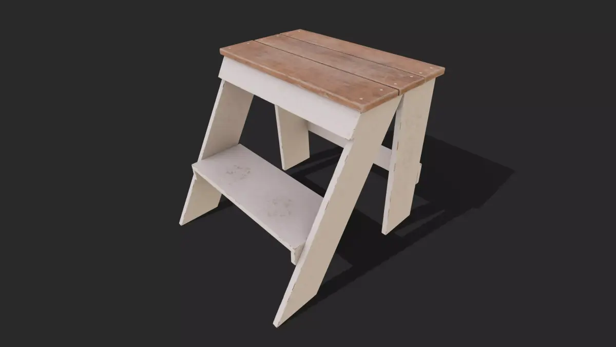 Step Stool Free low-poly 3D model