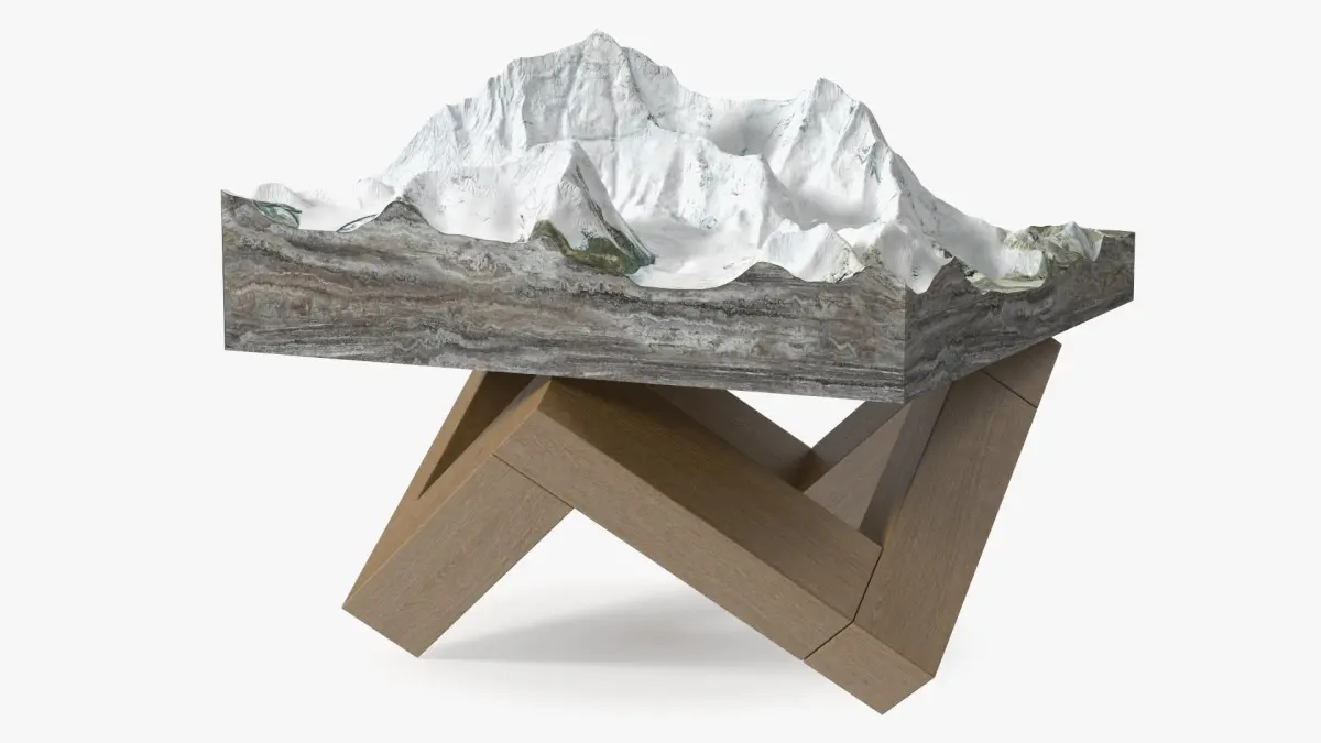 Everest Tabletop Model 3D model purchase