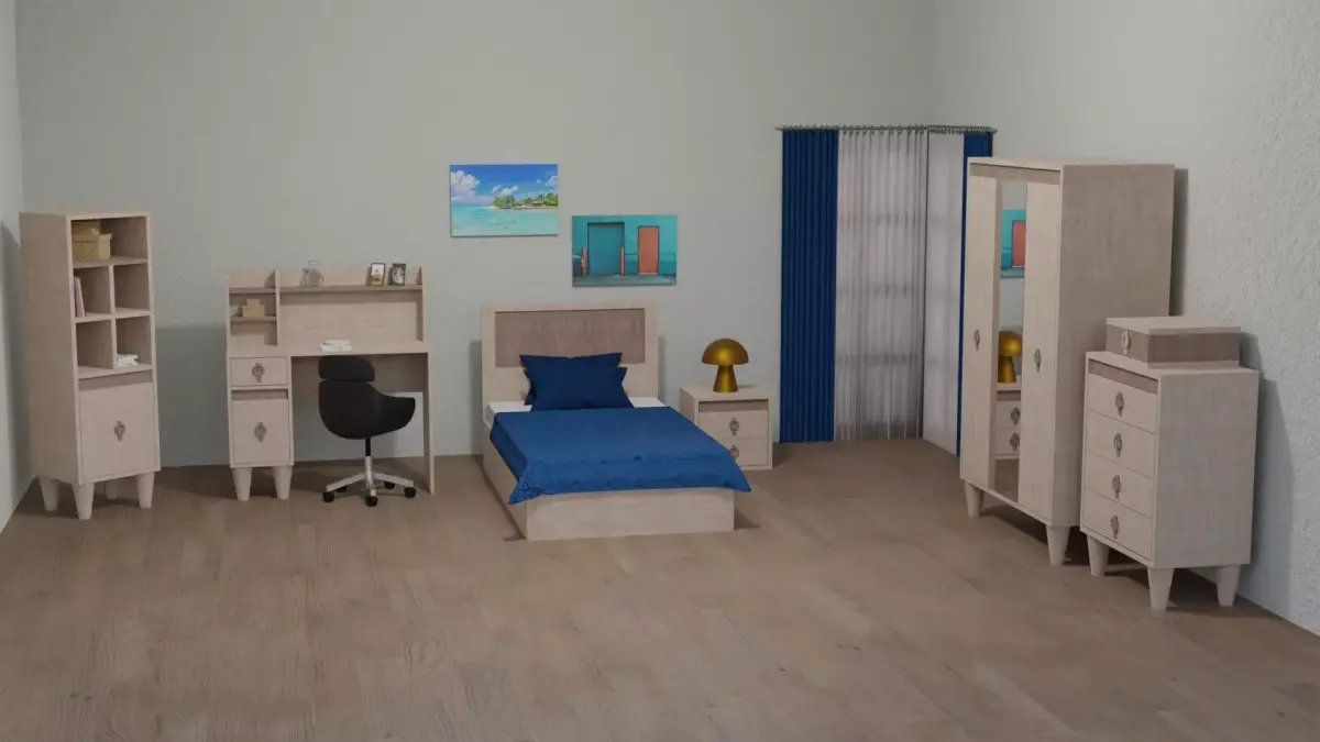 Young Room Set Free 3D model