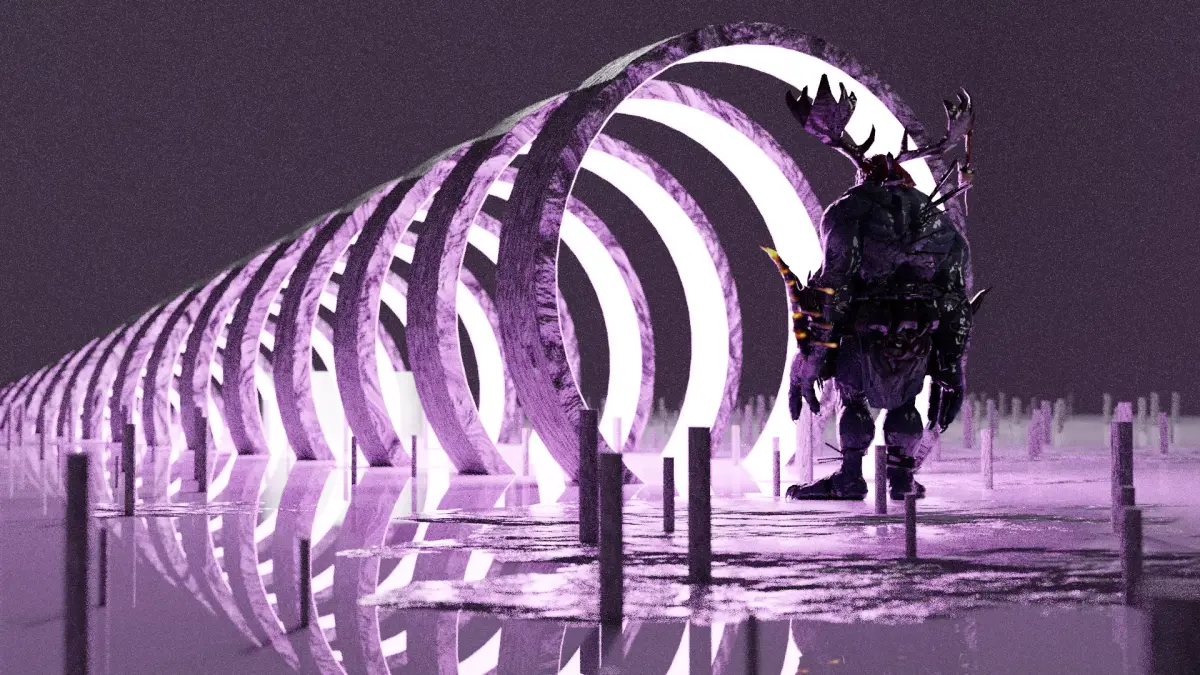 Multiverse creature  Low-poly 3D model
