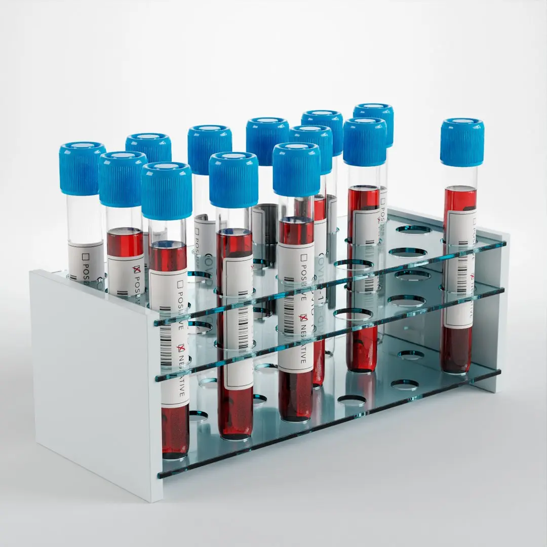 Covid-19 Test Tube Rack 3D model