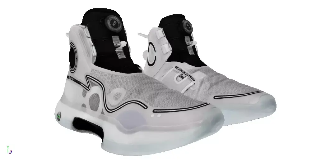 cyberpunk techwear sneaker trainer scifi future sneaker 45 Low-poly 3D model