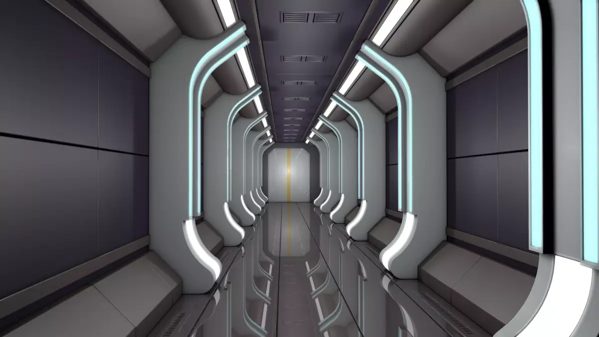Sci Fi Corridor Laboratory  3D model