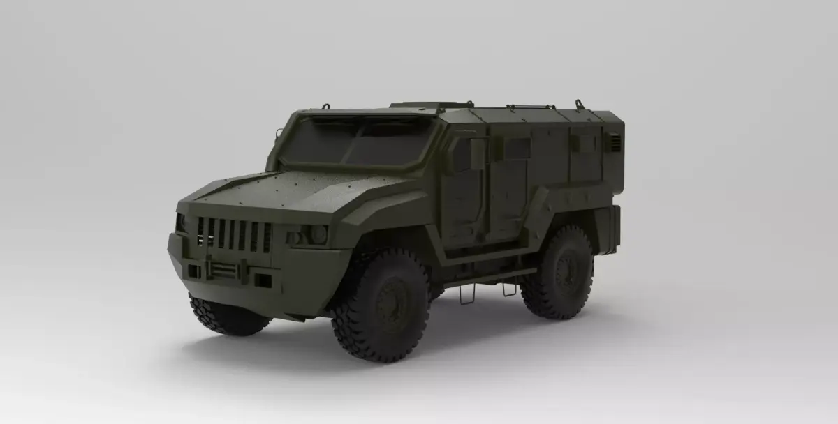 Kamaz armored vehicle 3D model
