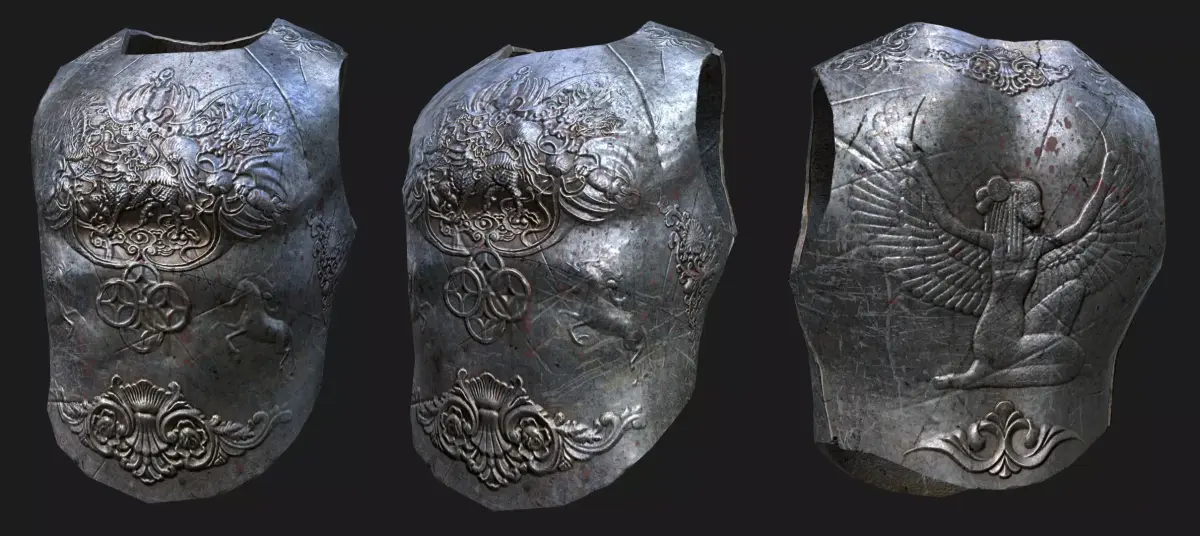 Medieval Armour Low-poly 3D model purchase
