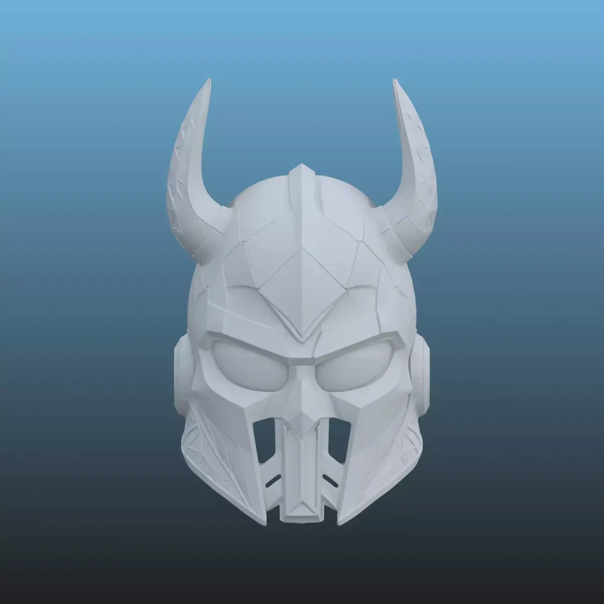 High-Detail Cybernetic Helmet PM-83 3D print model