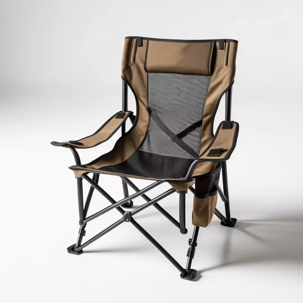 Realistic Folding Camping Chair 3D model