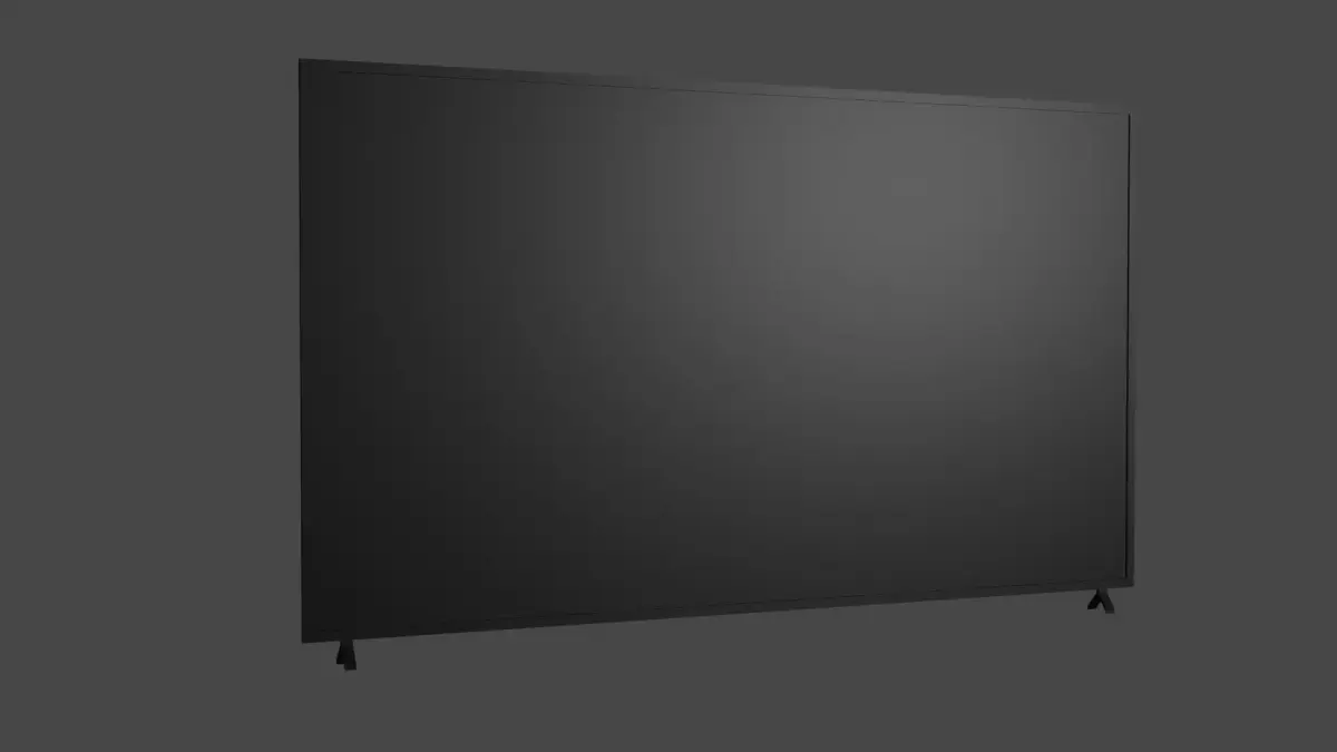 Simple Modern Television Free low-poly 3D model