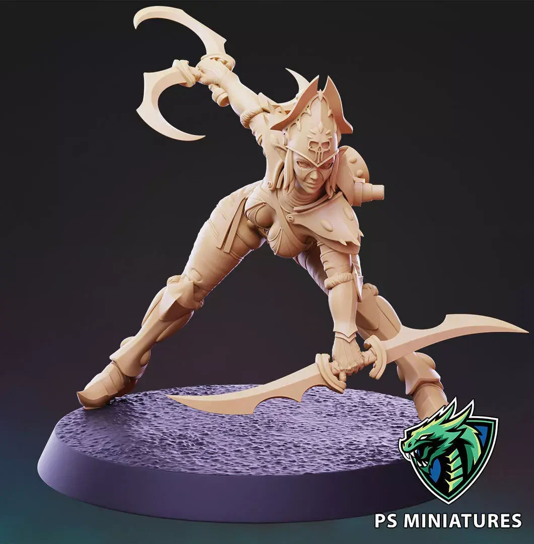 Dark Space Elves - Witches - Pose 7 3D print model