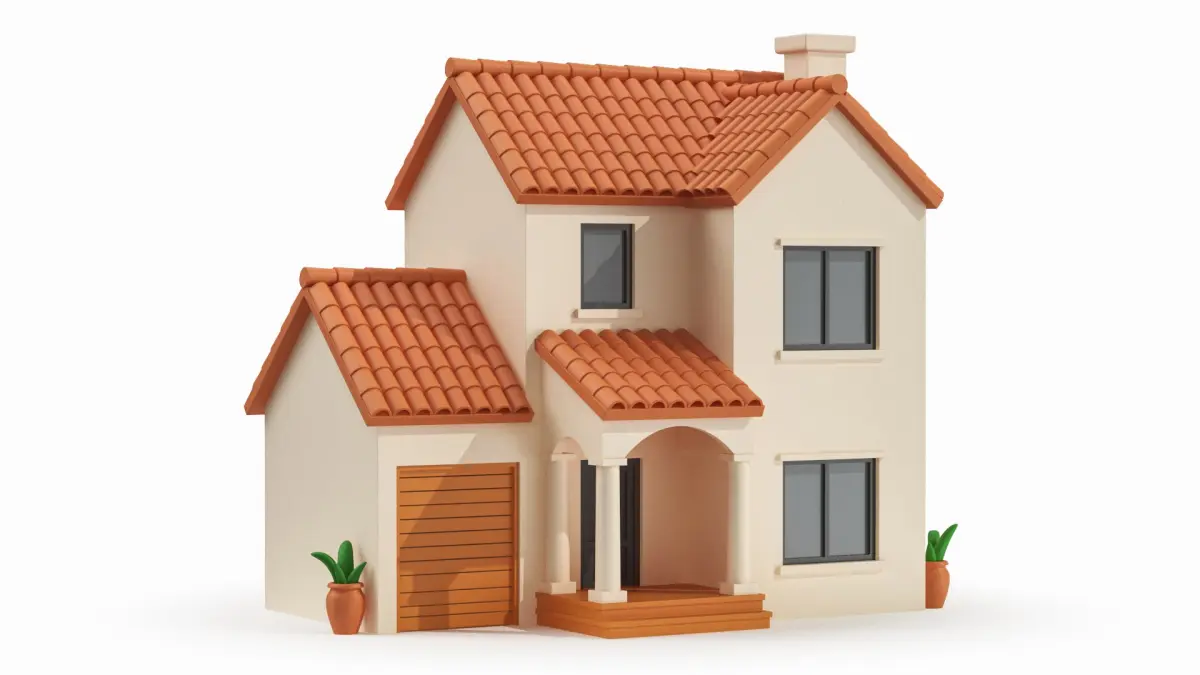 Cartoonish House Low Poly 3D Model 03 3D model