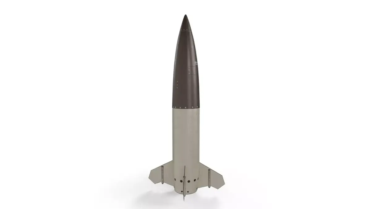 MGM-140 ATACMS Tactical Ballistic Missile Low-poly 3D model