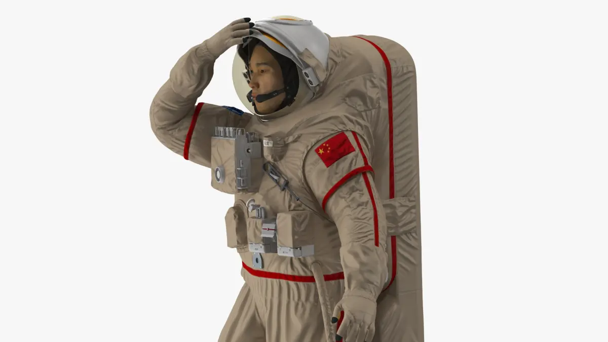 Chinese Astronaut Space Suit Haiying Rigged 3D model