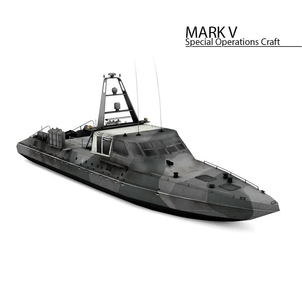 Mark V Special Operation Craft Low-poly 3D model