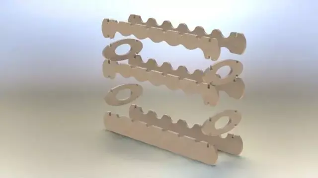 Wine rack Free 3D model